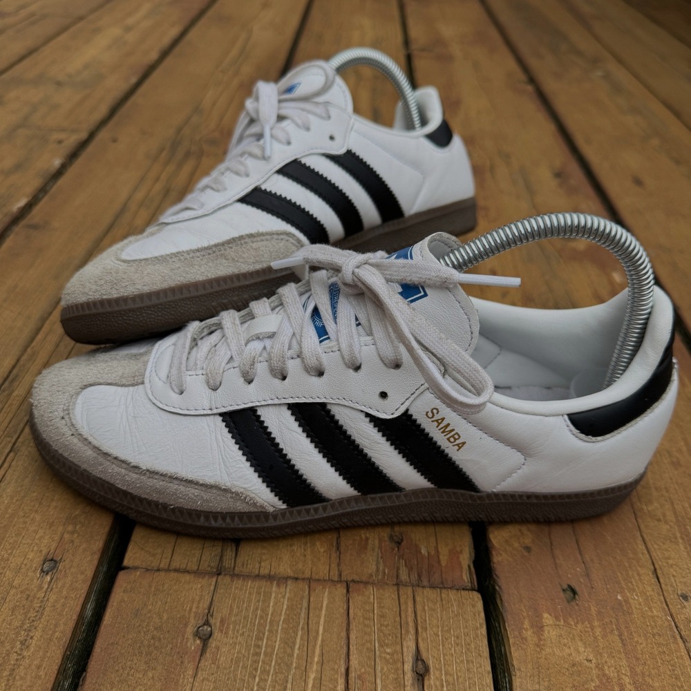 Adidas Samba OG Cloud White Core Black Gum IG9030 Womens Size 8 Sneakers